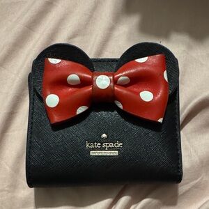 Kate Spade Black Bag with Red Polka Dot Bow